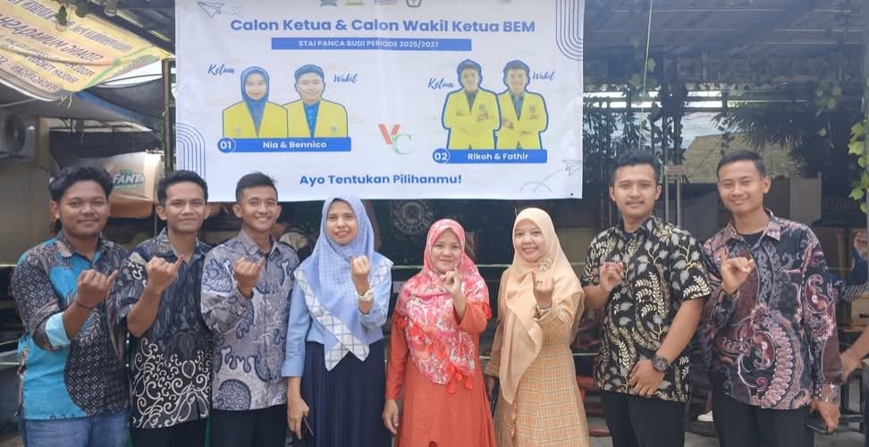Paslon Nia-Bennico Terpilih Sebagi Ketua BEM STAI Panca Budi Perdagangan Periode 2025-2027